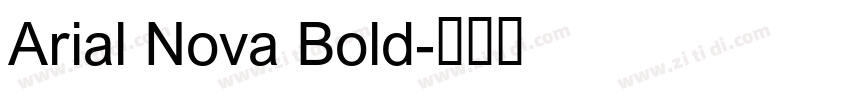 Arial Nova Bold字体转换